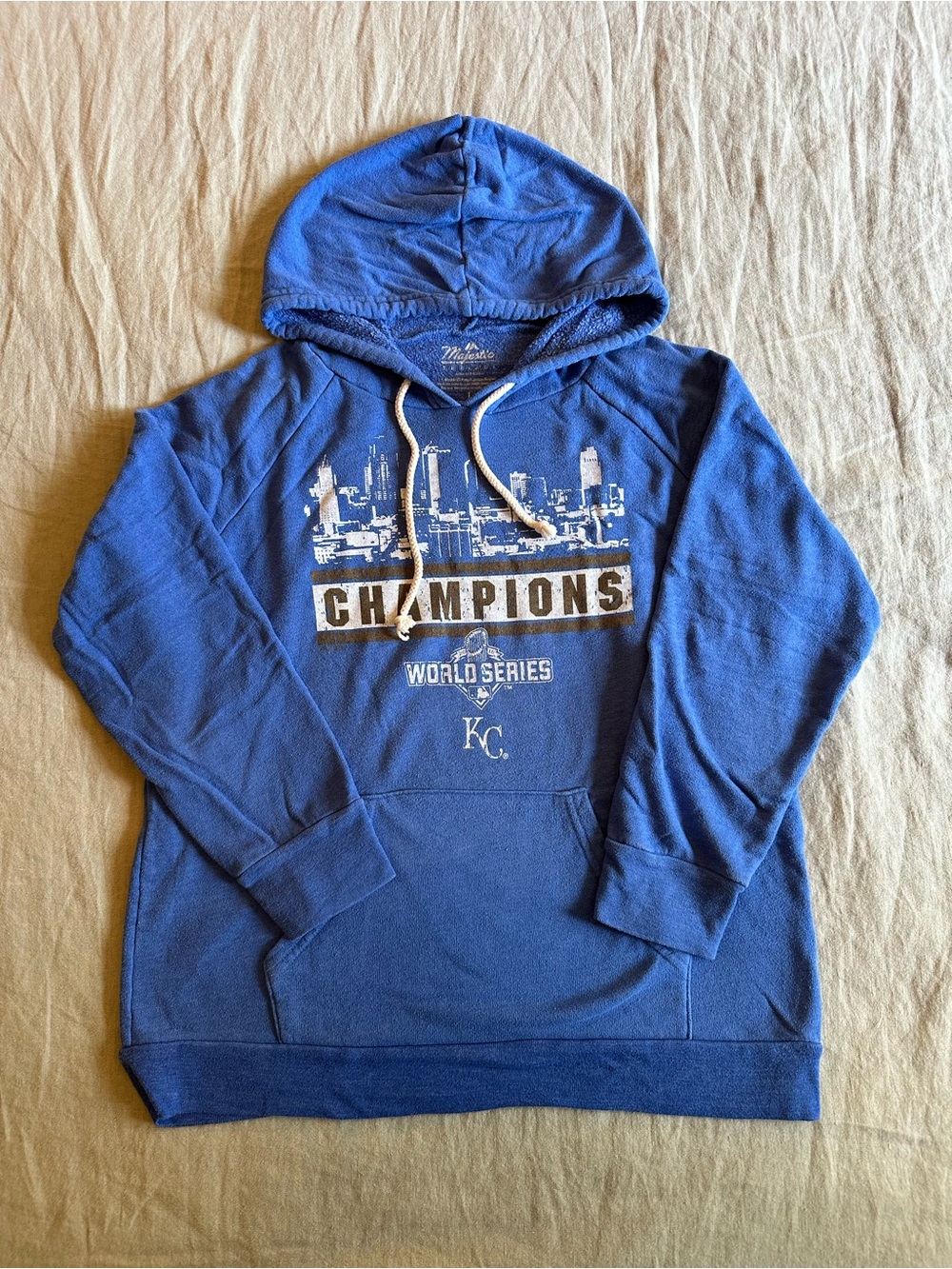 Kansas City Royals Blue World Series Champions Hoodie Sweatshirt